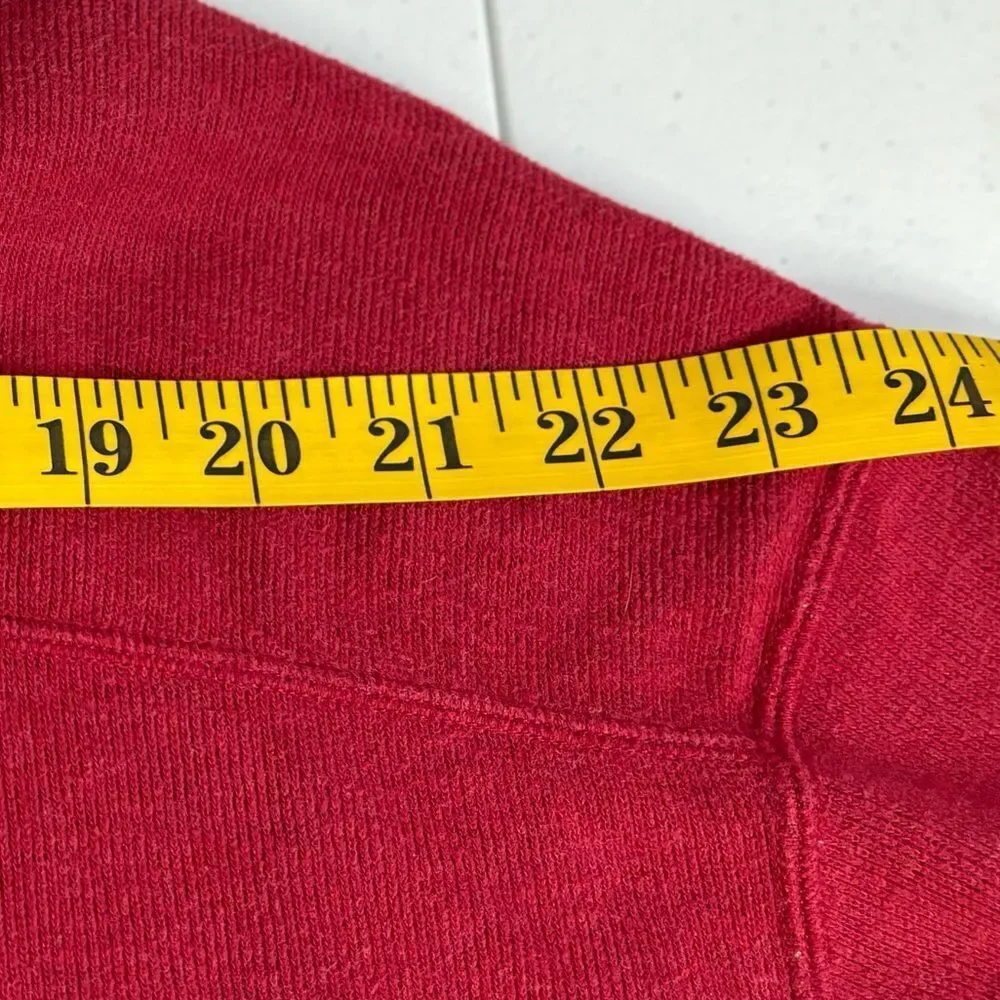 Cremieux Men's Red Light Gray Reversible 1/4 Zip Long‎ Sleeve Pullover Jacket